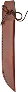 Fixed Blade Knife Sheath Brown Leather Fits up to 10in Blades