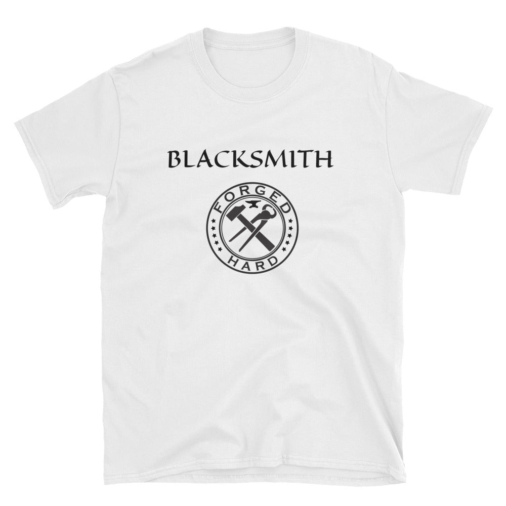 Blacksmith Short-Sleeve Unisex T-Shirt Forged Hard logo