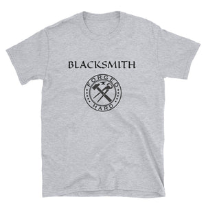 Blacksmith Short-Sleeve Unisex T-Shirt Forged Hard logo